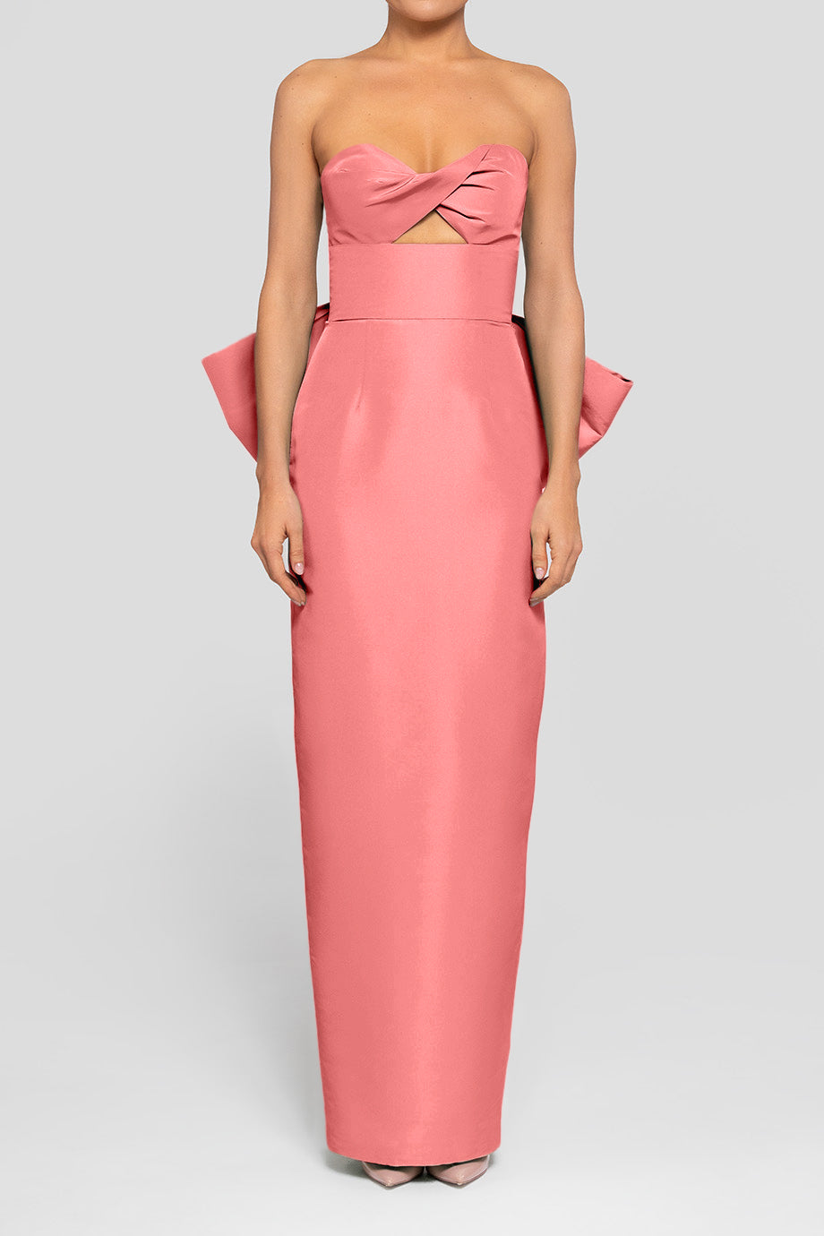 Hazel Silk Faille Column Gown – ALEXIA MARÍA