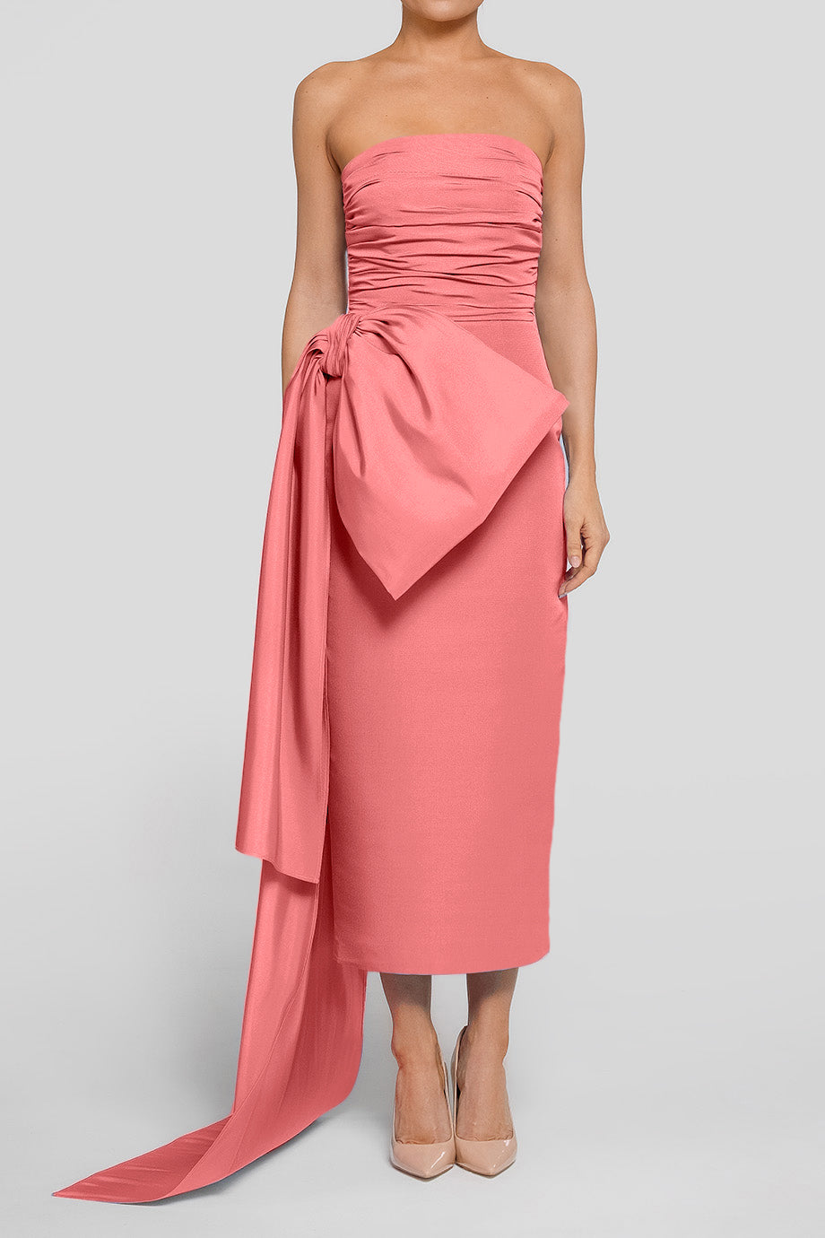 Rosalie Silk Faille Midi Dress Rosalie Silk Faille Midi Dress