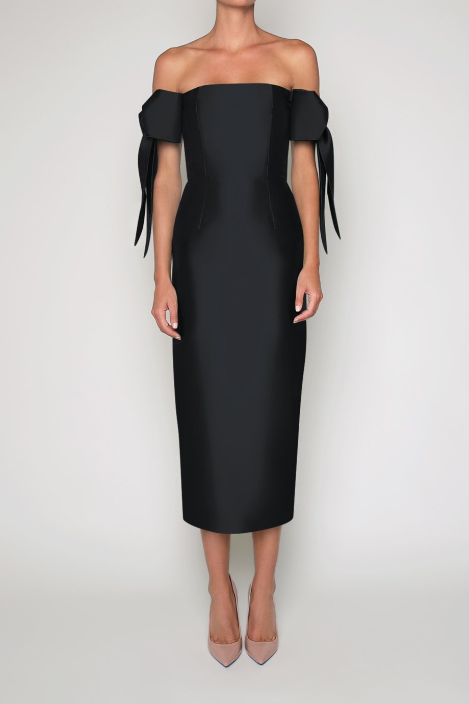 black wool midi dress Isabella Silk and Wool Midi Dress – ALEXIA MARÍA