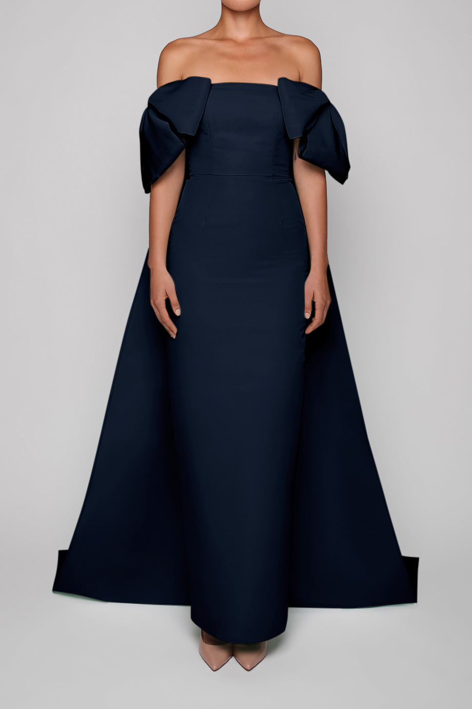 Hazel Silk Faille Column Gown