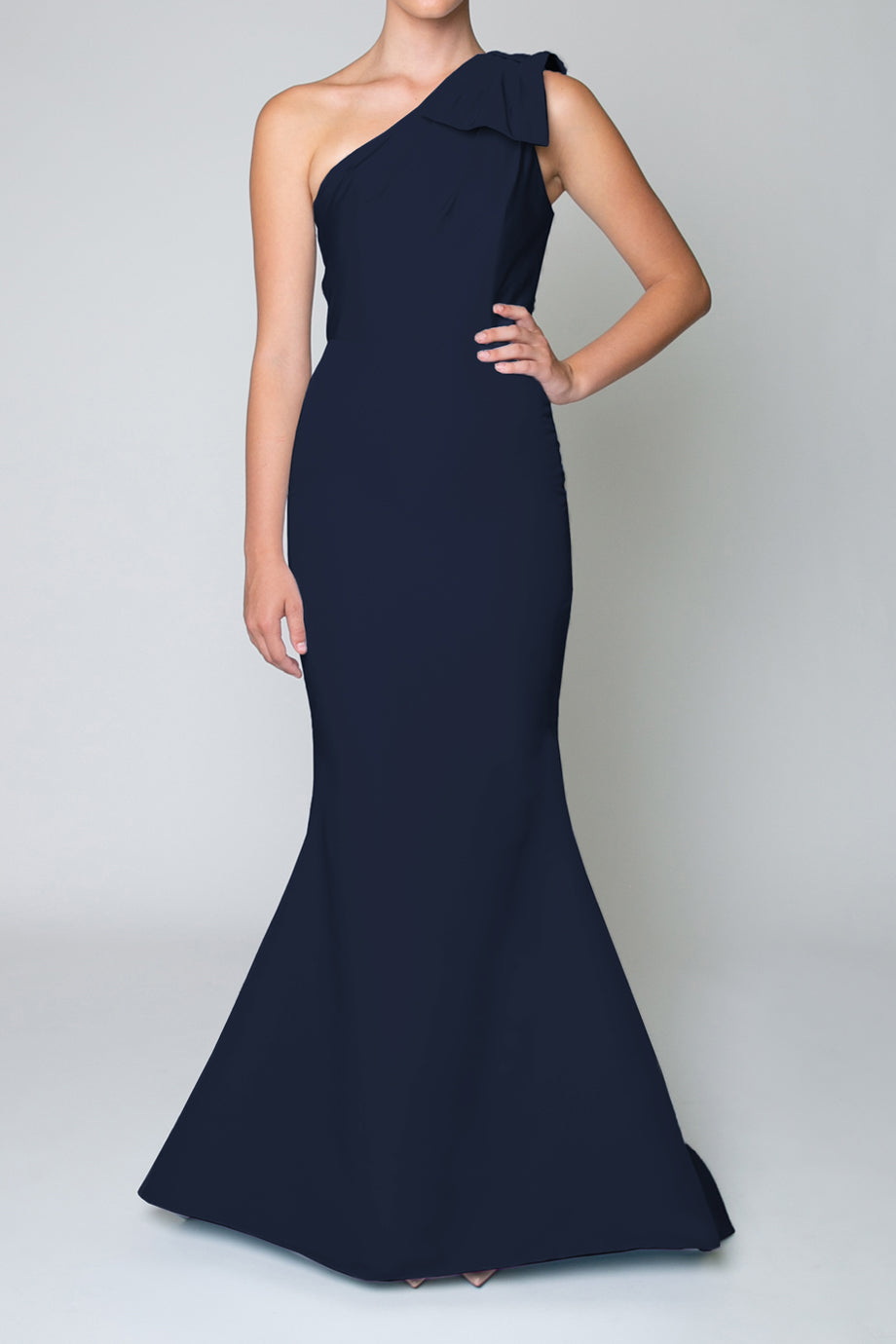 One Shoulder Silk Faille Mermaid Gown  ALEXIA MARA