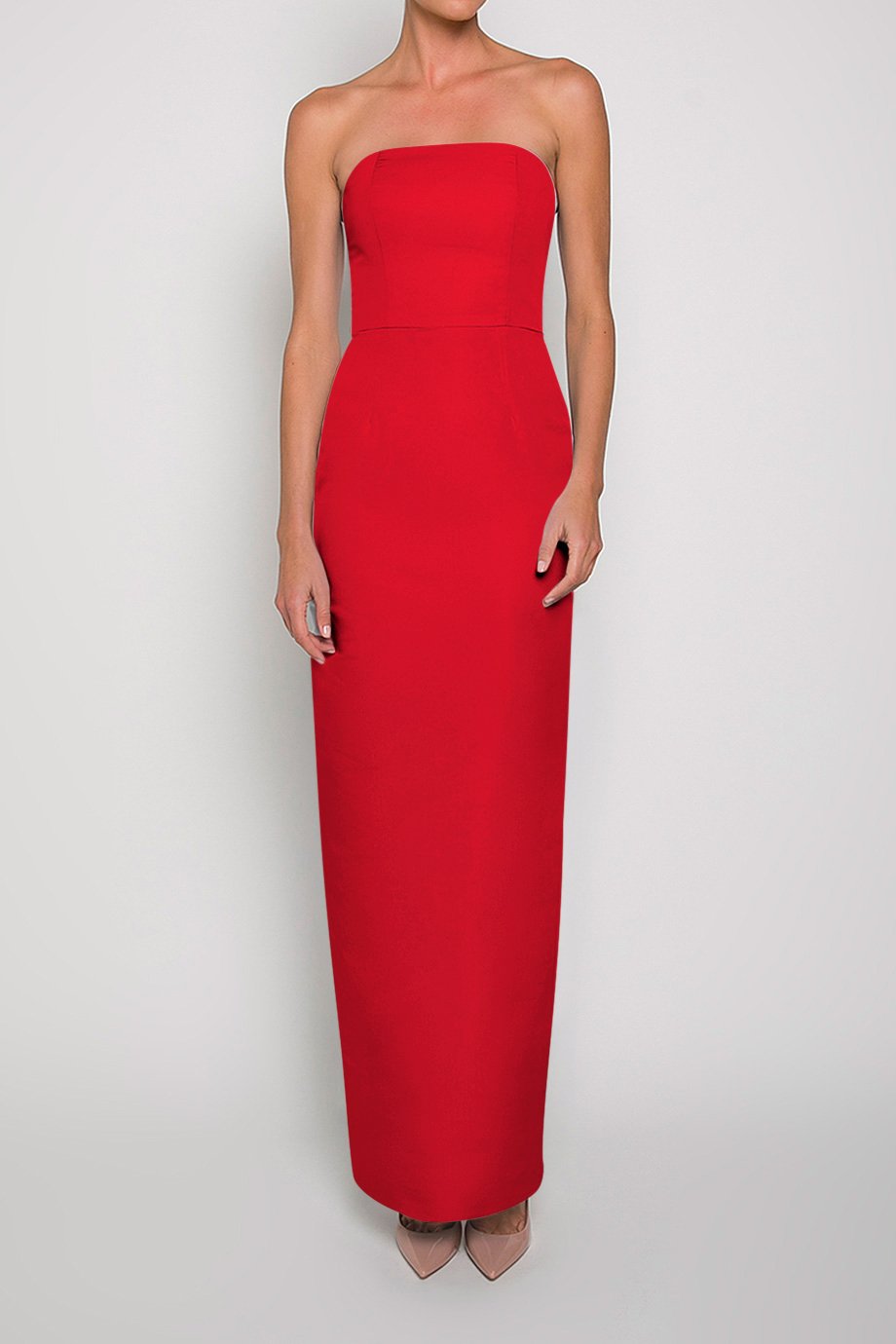 Strapless Silk Faille Column Gown Strapless Silk Faille Column Gown