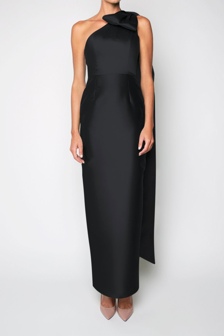 Gabriella Silk and Wool Column Gown  ALEXIA MARA