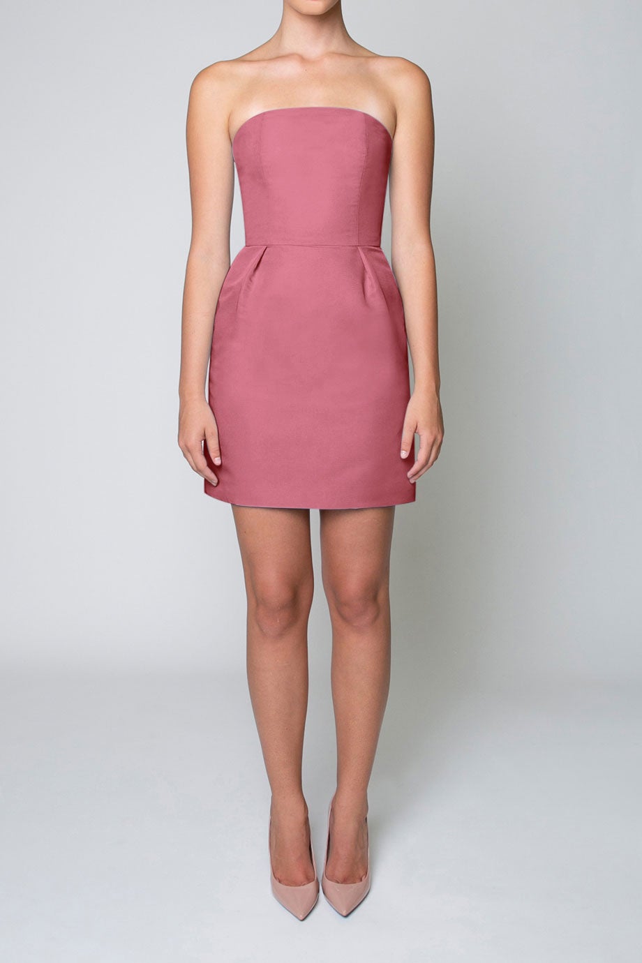 Silk Faille Strapless Mini Dress – ALEXIA MARÍA