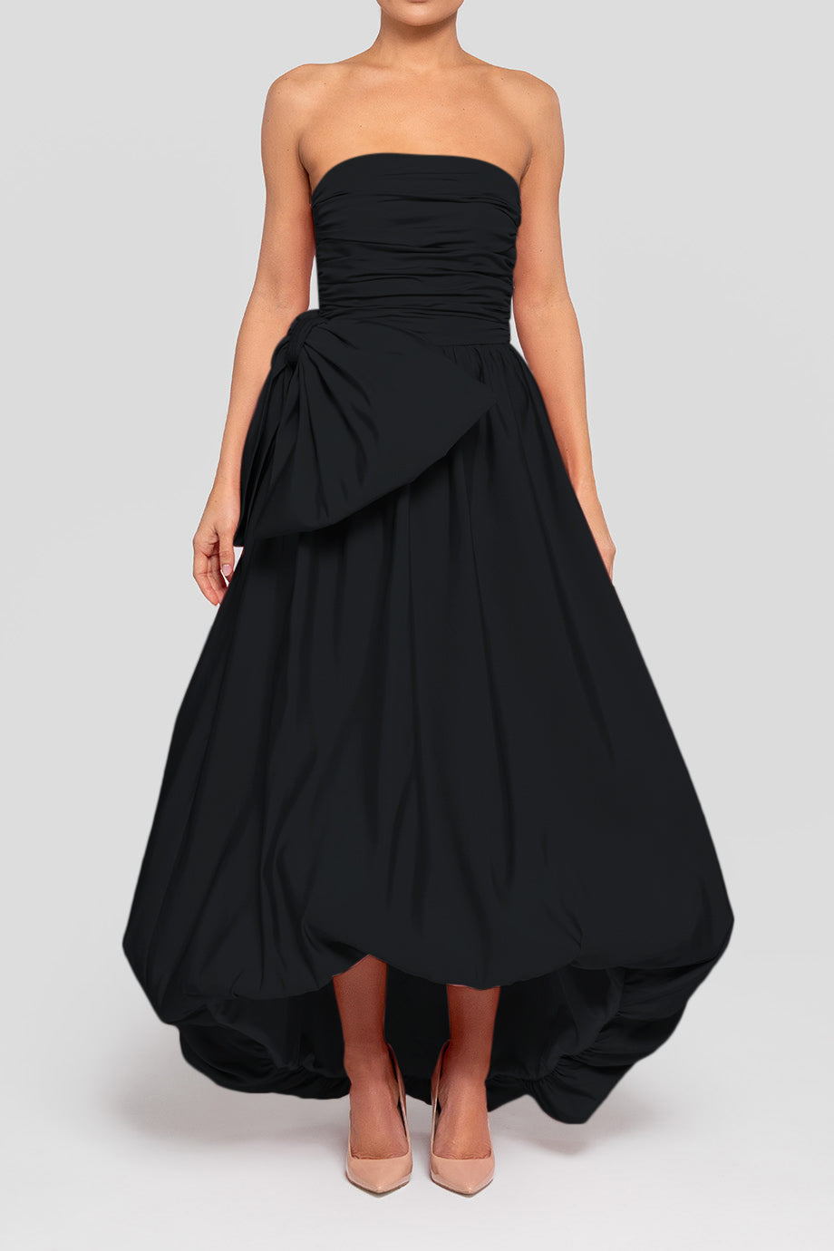 Clementine Silk Faille High Low Gown