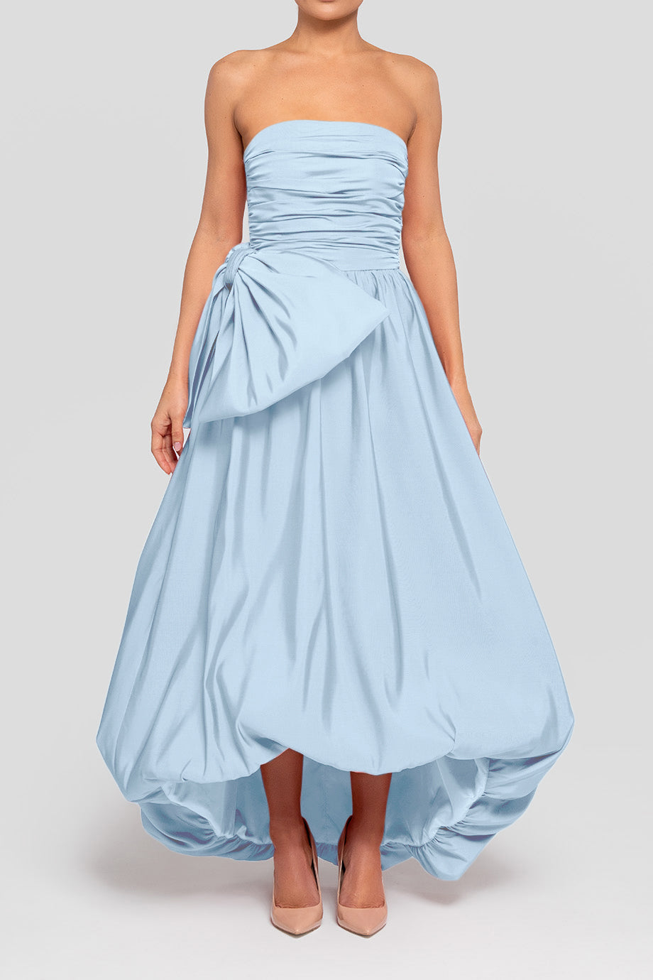 Clementine Silk Faille High Low Gown