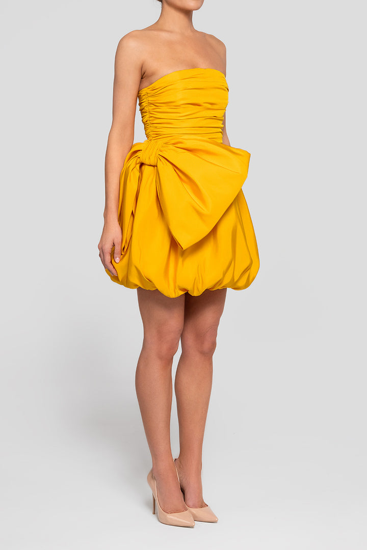 Clementine Silk Faille Mini Dress