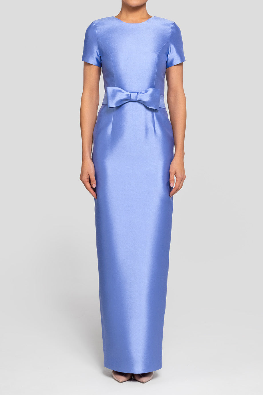 Bella Silk and Wool Column Gown