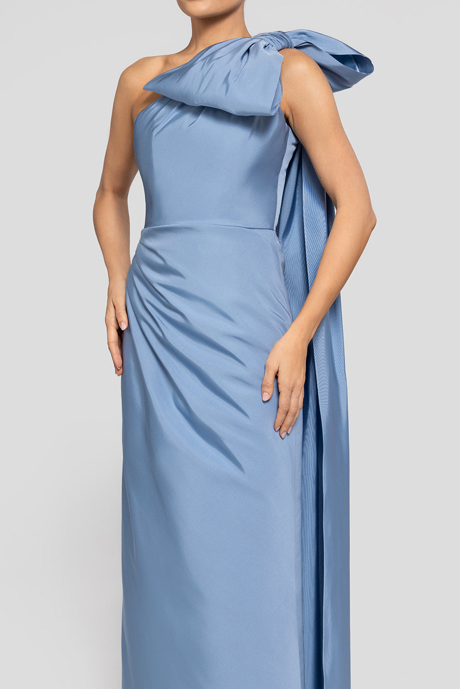 Elara Silk Faille Column Gown Elara Silk Faille Column Gown