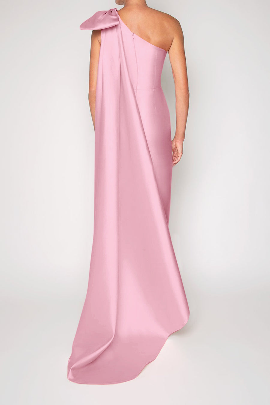 Alexandra Silk and Wool Column Gown with Removable Cape – ALEXIA MARÍA