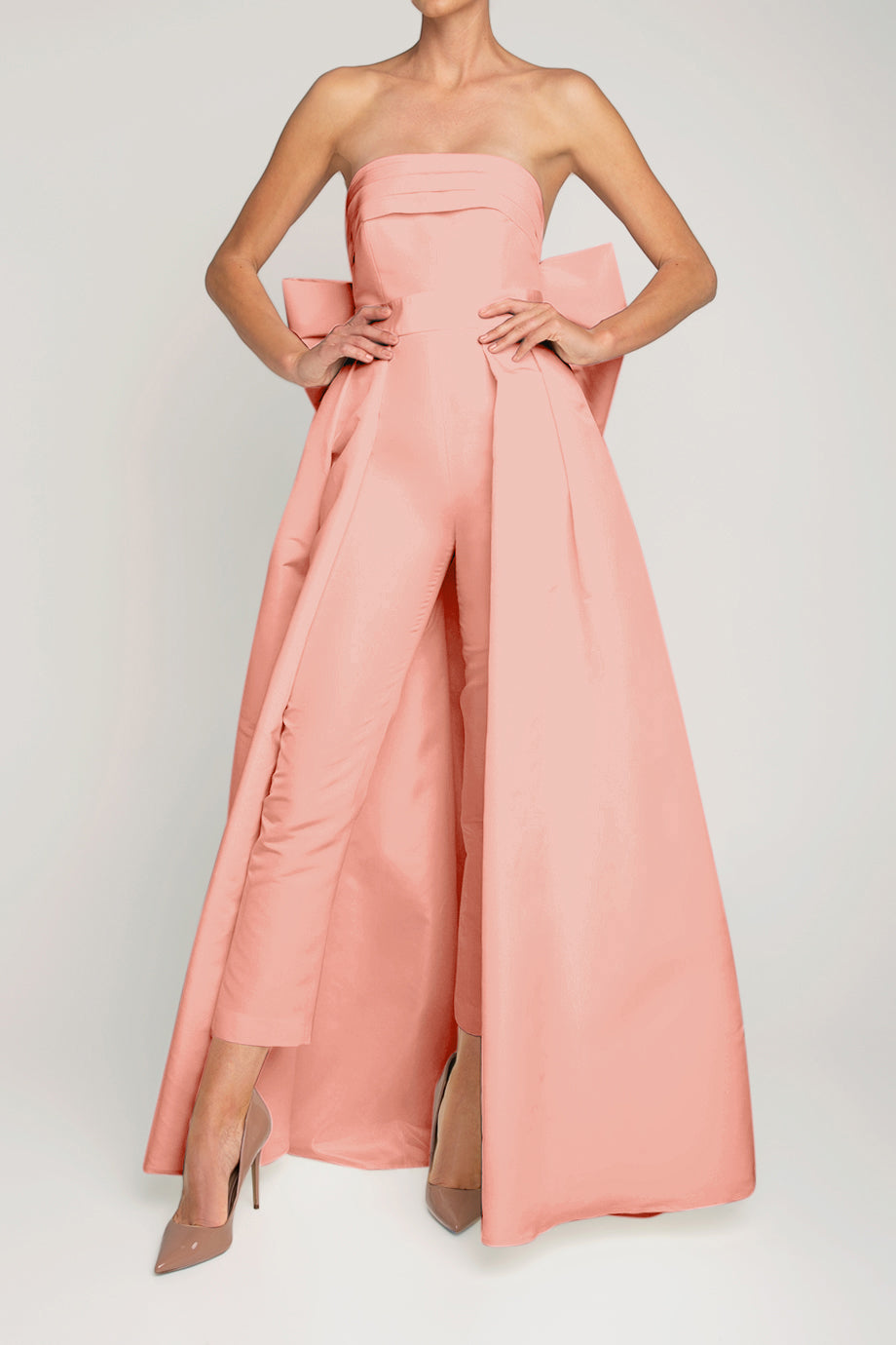Margaret Silk Faille Jumpsuit