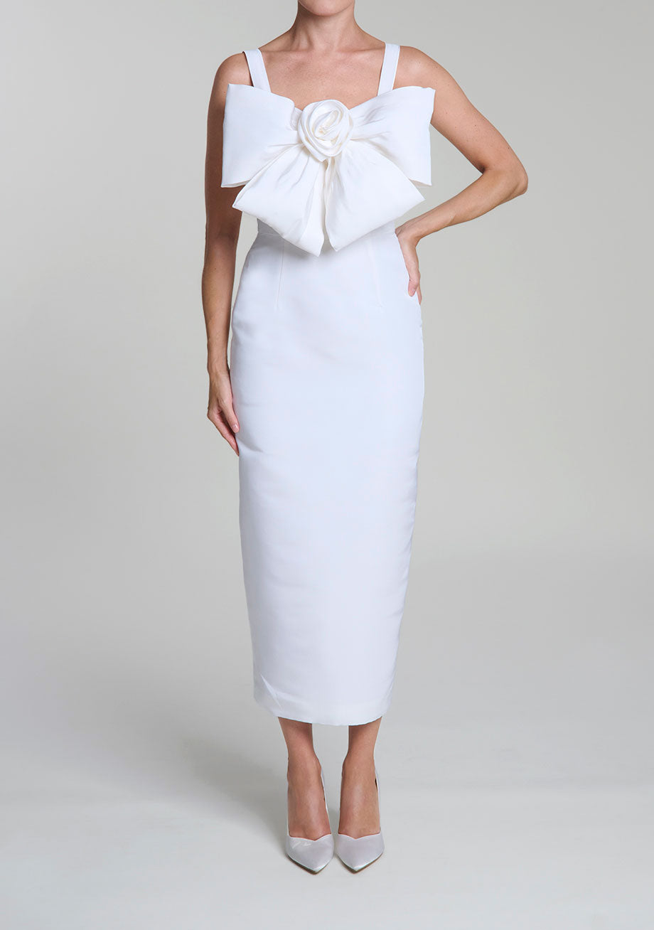 Aubrey Silk Faille Midi Dress Aubrey Silk Faille Midi Dress