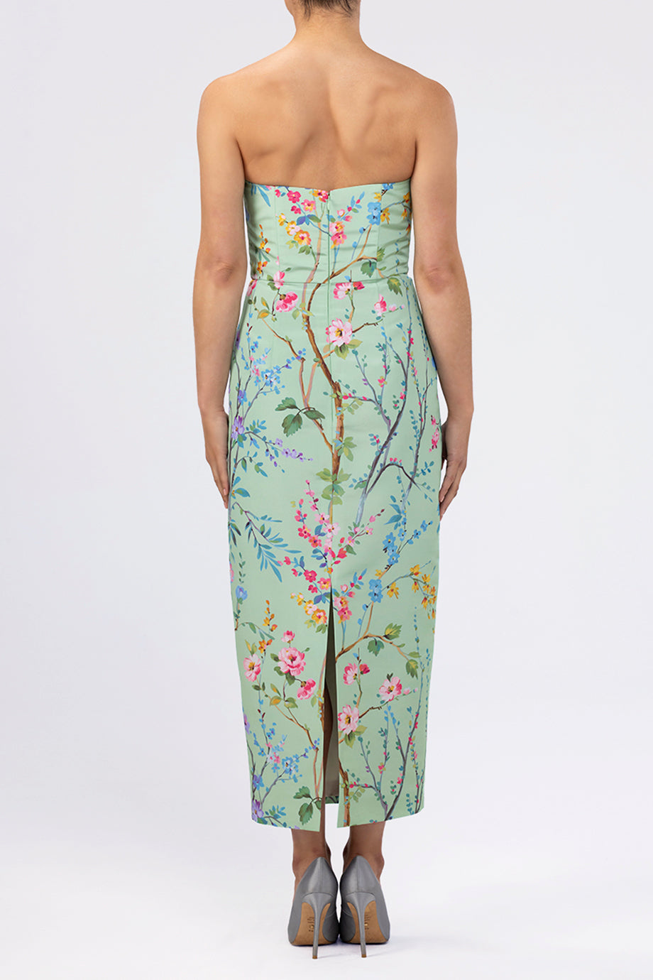 Elizabeth Garden Reverie Silk Faille Midi Dress