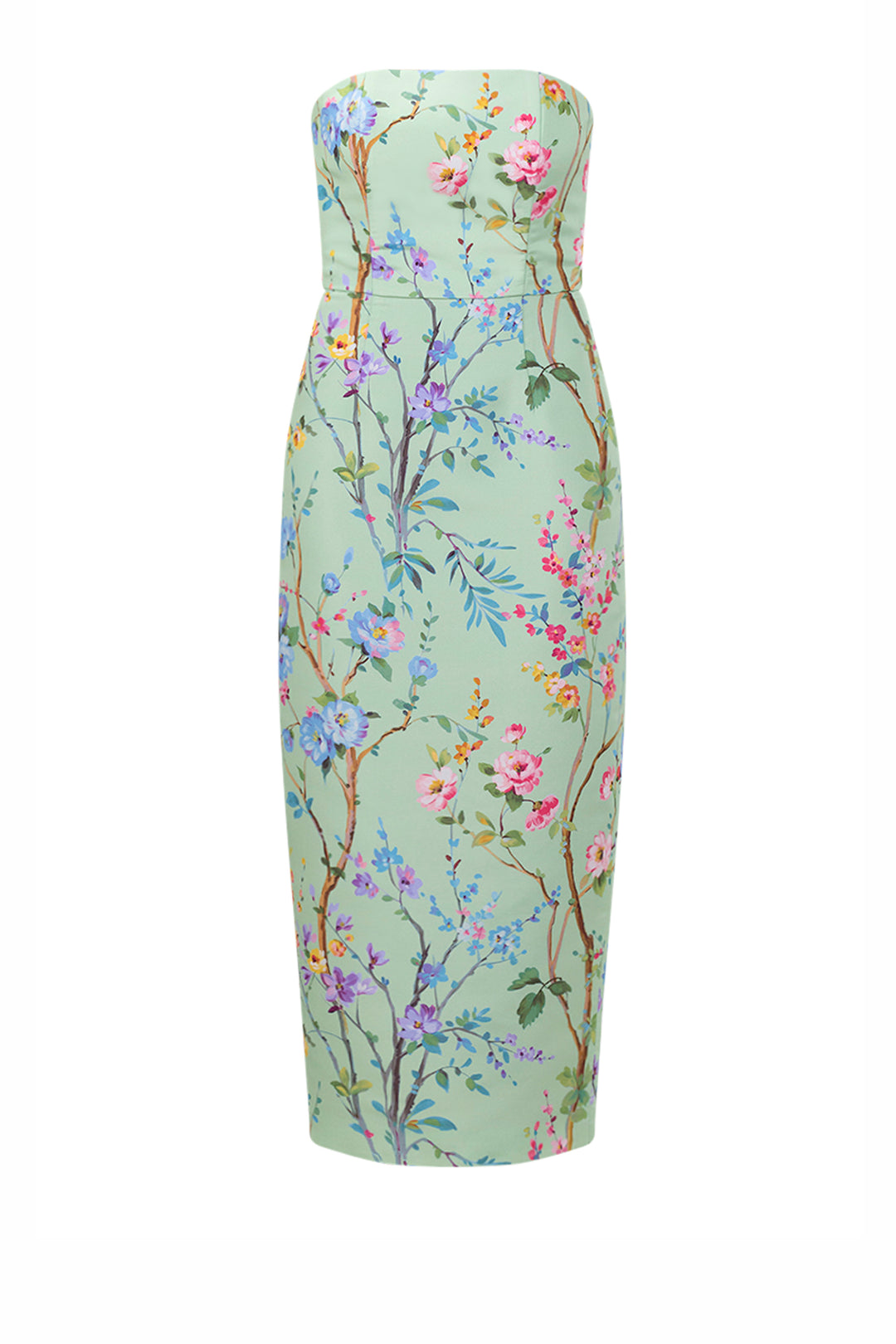 Elizabeth Garden Reverie Silk Faille Midi Dress