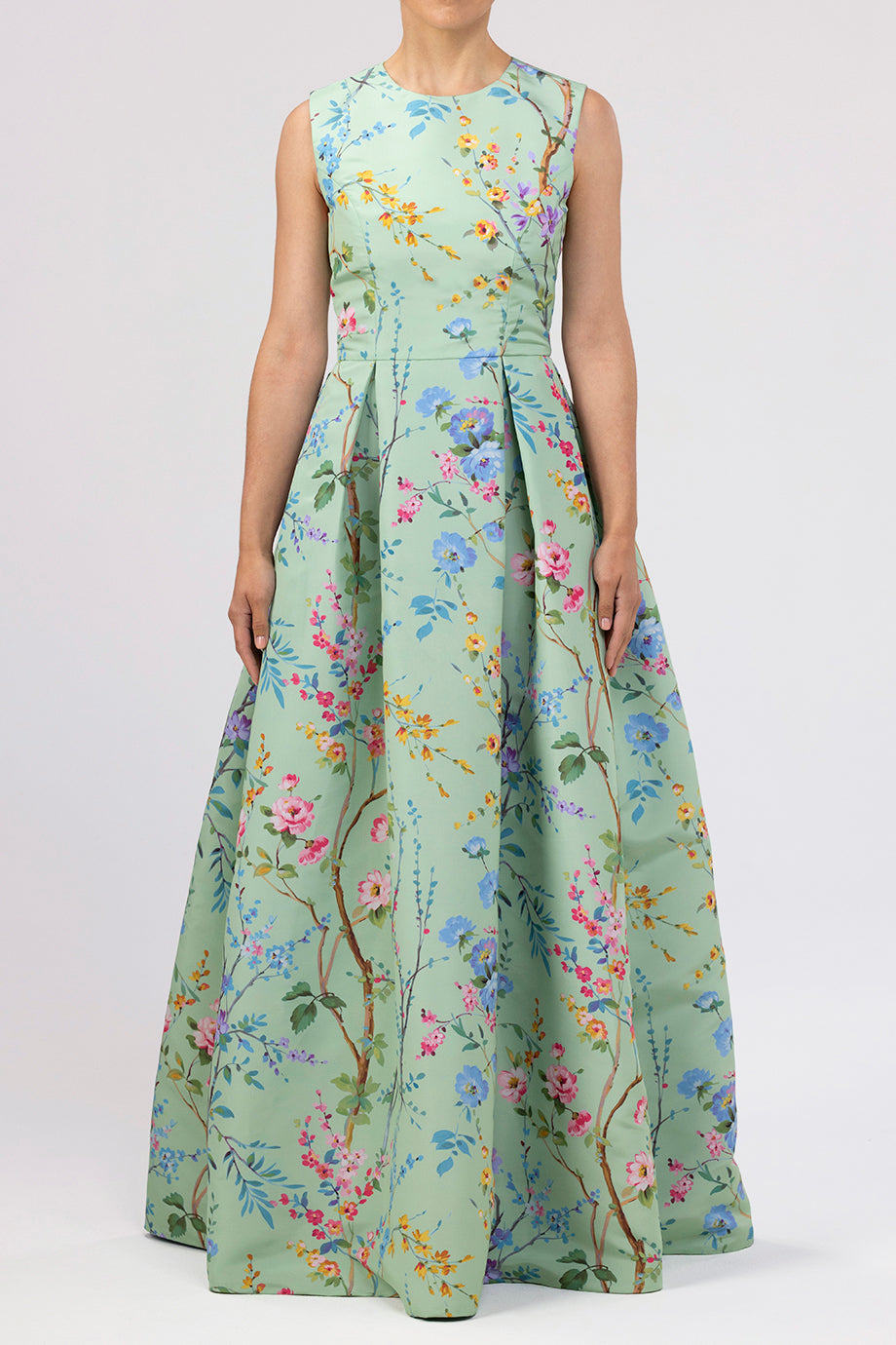 Grace Garden Reverie Silk Faille Ball Gown with Bow Belt