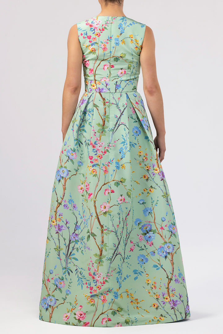 Grace Garden Reverie Silk Faille Ball Gown with Bow Belt