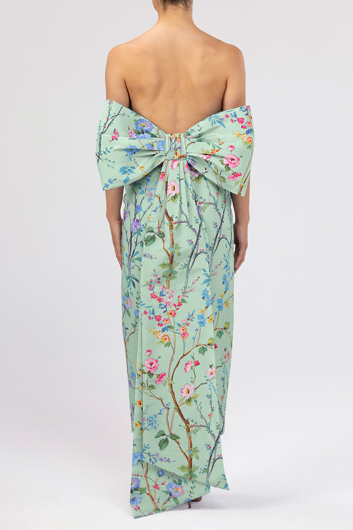 Margaret Garden Reverie Silk Faille Midi Dress