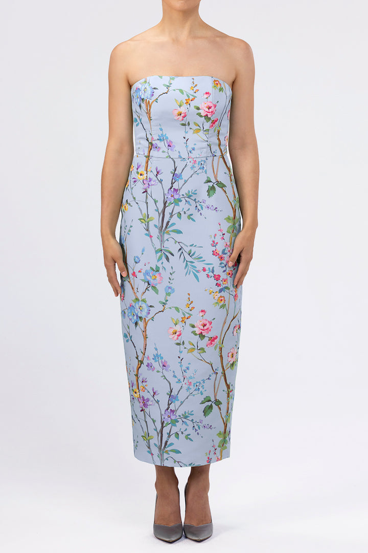 Elizabeth Garden Reverie Silk Faille Midi Dress