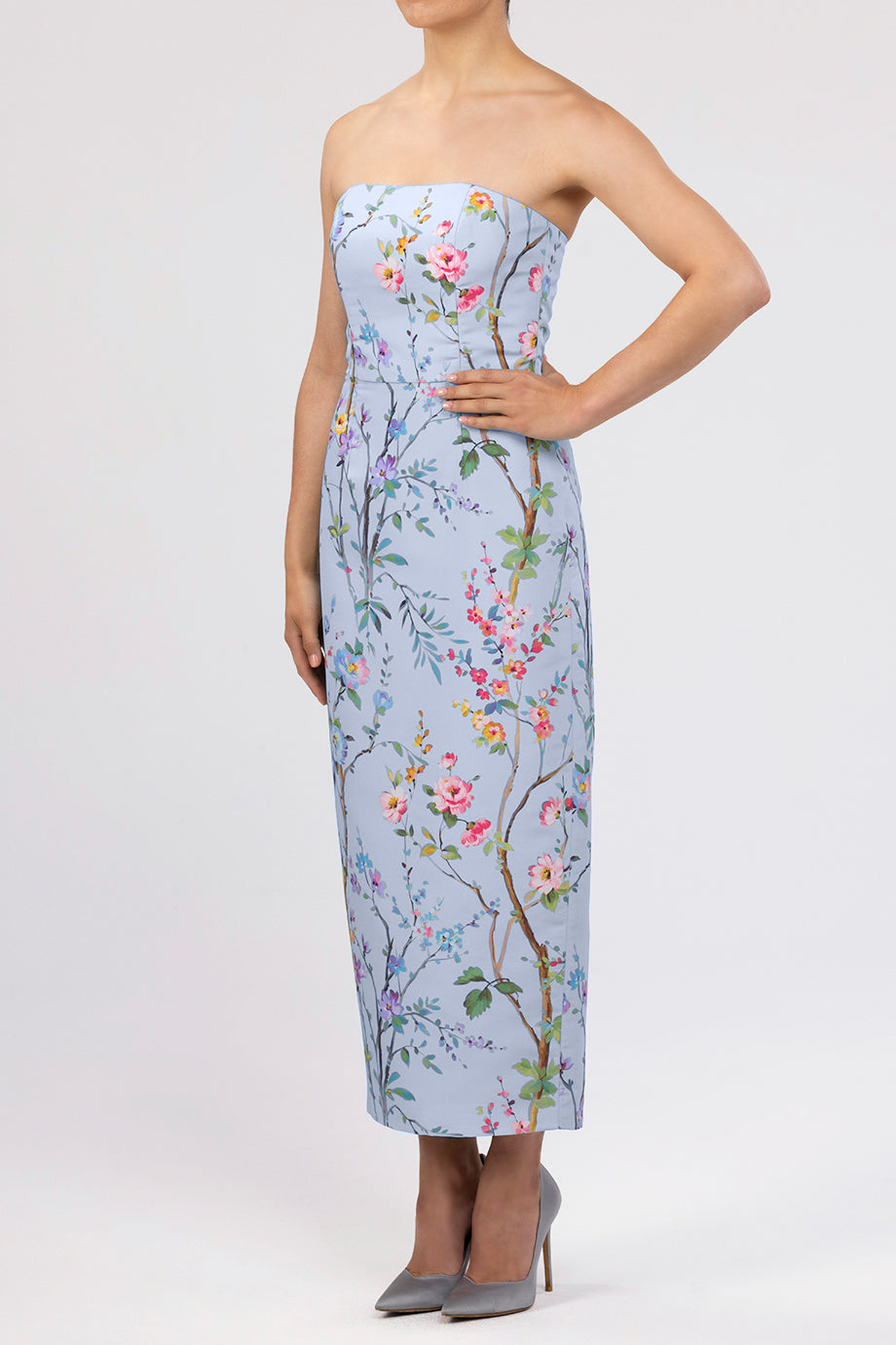 Elizabeth Garden Reverie Silk Faille Midi Dress