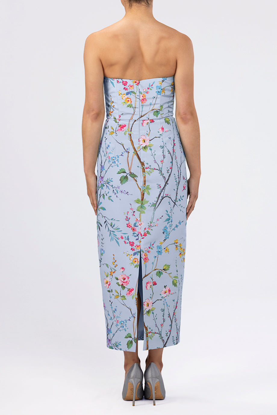 Elizabeth Garden Reverie Silk Faille Midi Dress