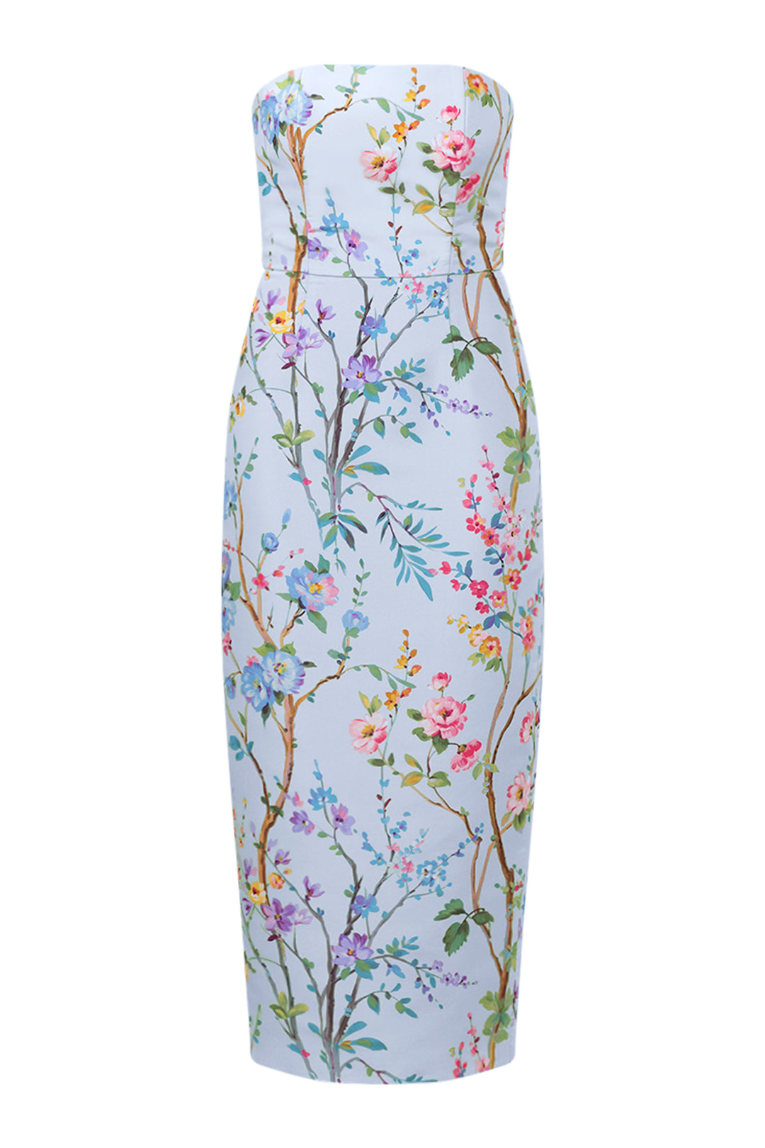 Elizabeth Garden Reverie Silk Faille Midi Dress