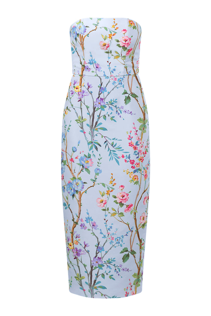 Elizabeth Garden Reverie Silk Faille Midi Dress