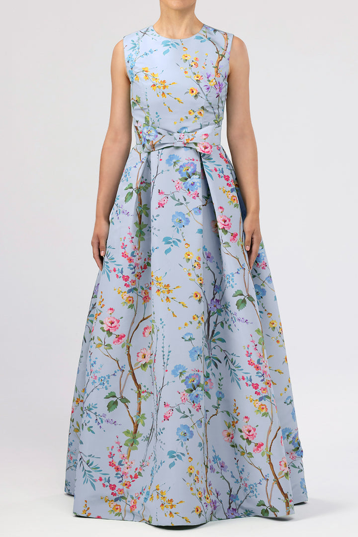 Grace Garden Reverie Silk Faille Ball Gown with Bow Belt