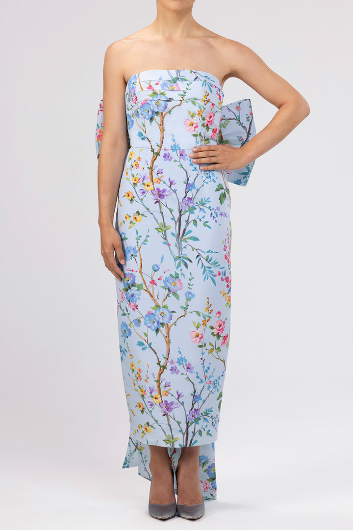 Margaret Garden Reverie Silk Faille Midi Dress