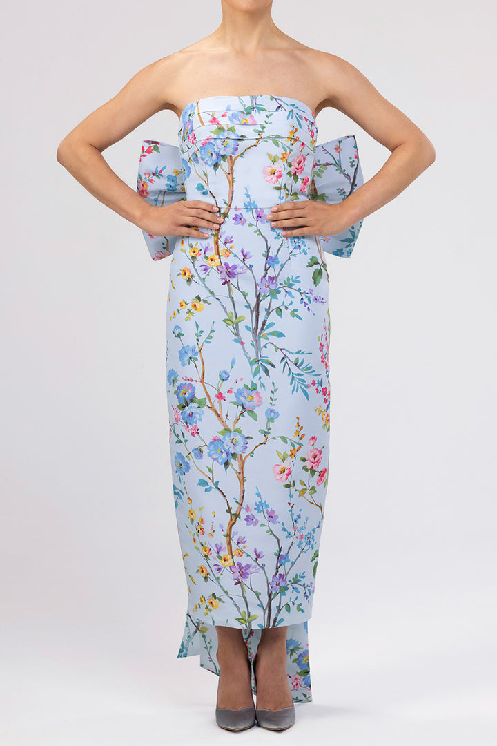 Margaret Garden Reverie Silk Faille Midi Dress