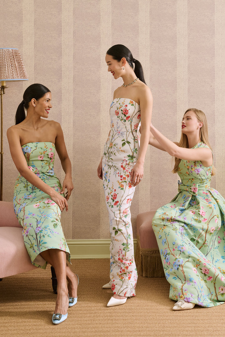 Elizabeth Garden Reverie Silk Faille Column Gown