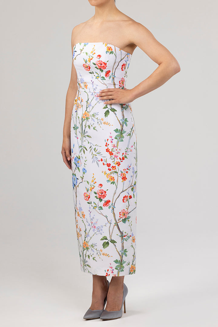 Elizabeth Garden Reverie Silk Faille Midi Dress