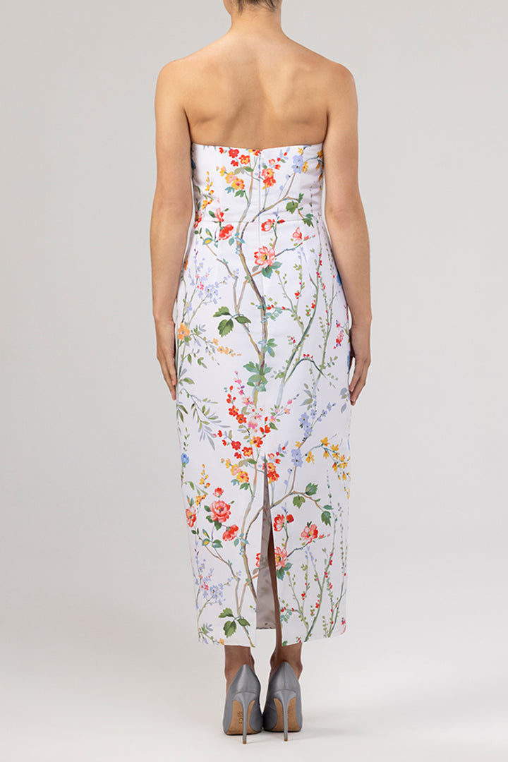 Elizabeth Garden Reverie Silk Faille Midi Dress
