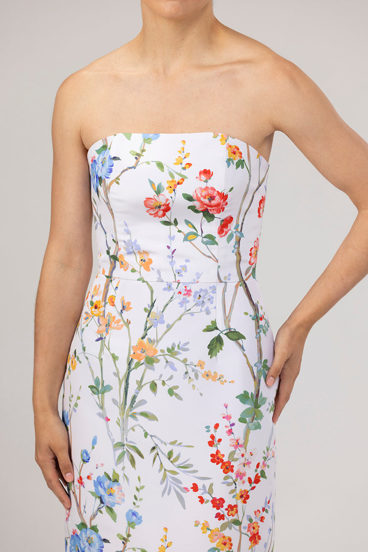 Elizabeth Garden Reverie Silk Faille Midi Dress