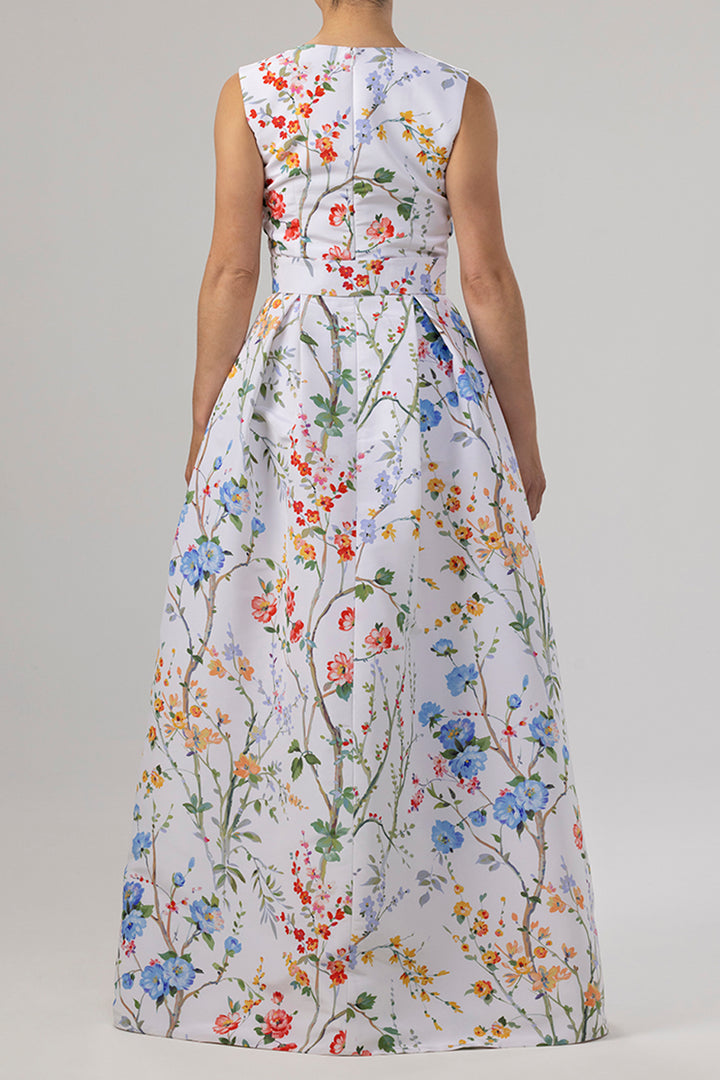 Grace Garden Reverie Silk Faille Ball Gown with Bow Belt