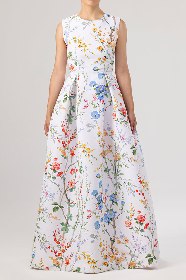 Grace Garden Reverie Silk Faille Ball Gown with Bow Belt
