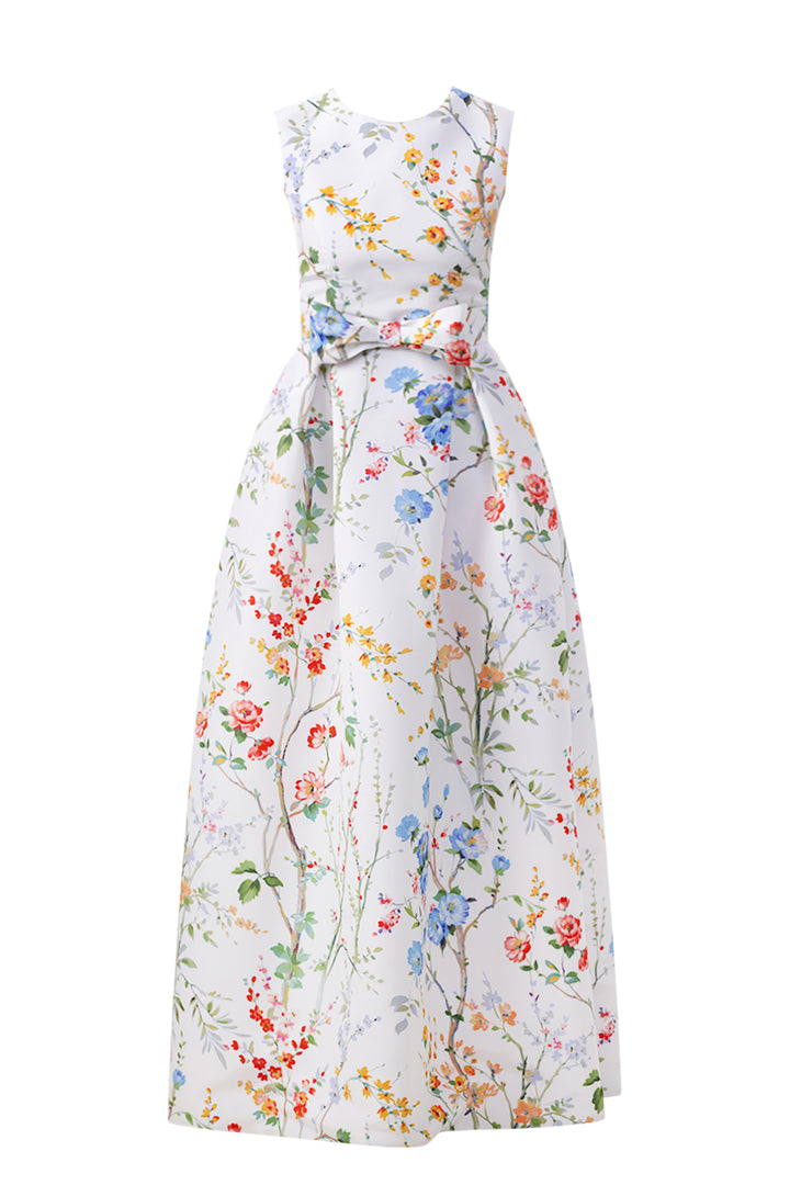 Grace Garden Reverie Silk Faille Ball Gown with Bow Belt