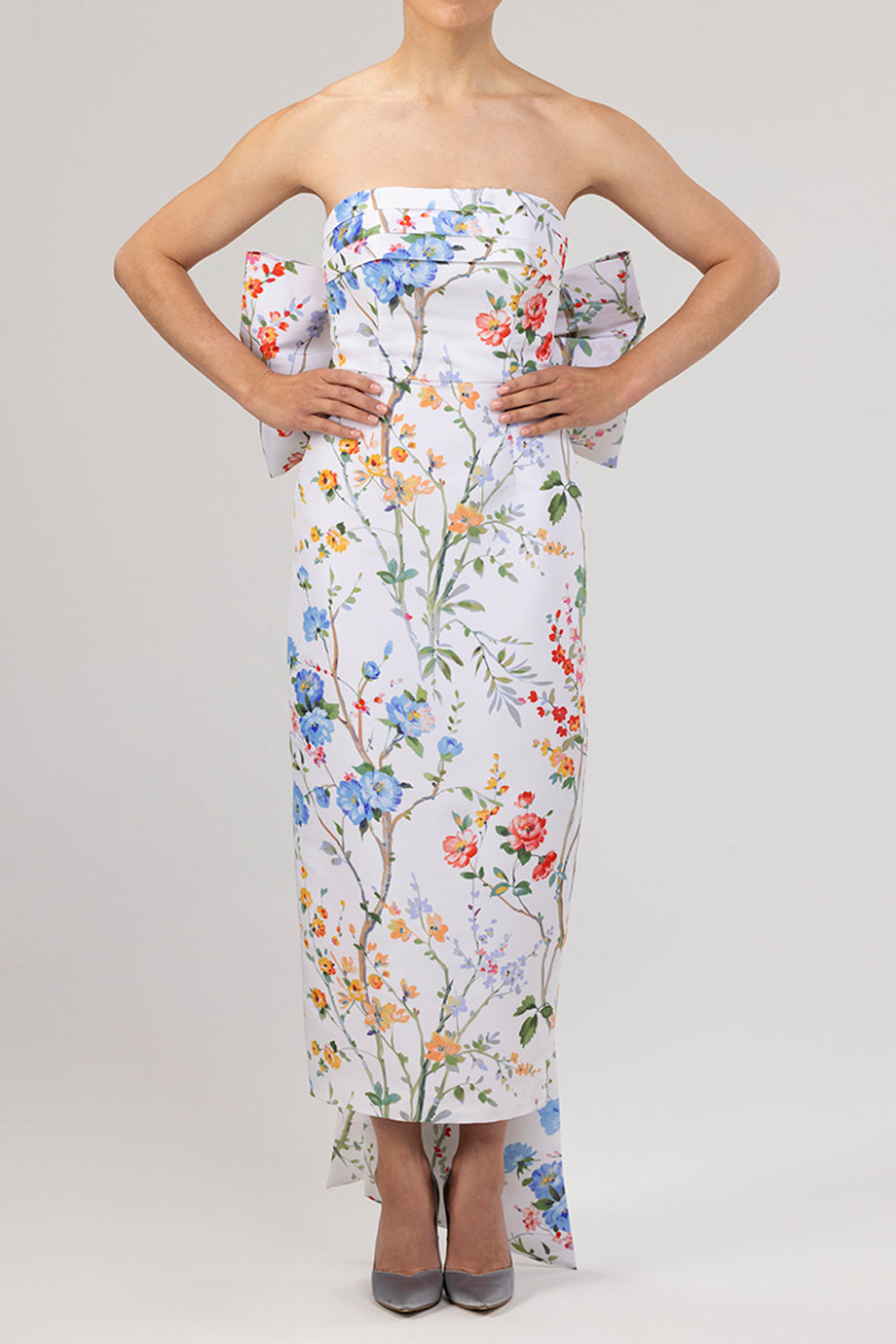 Margaret Garden Reverie Silk Faille Midi Dress