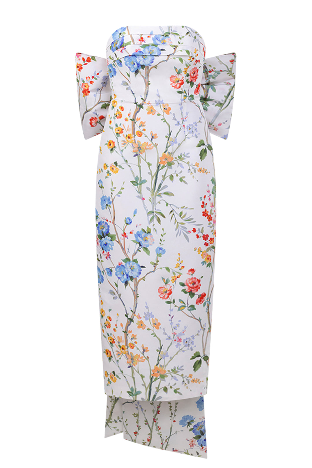 Margaret Garden Reverie Silk Faille Midi Dress