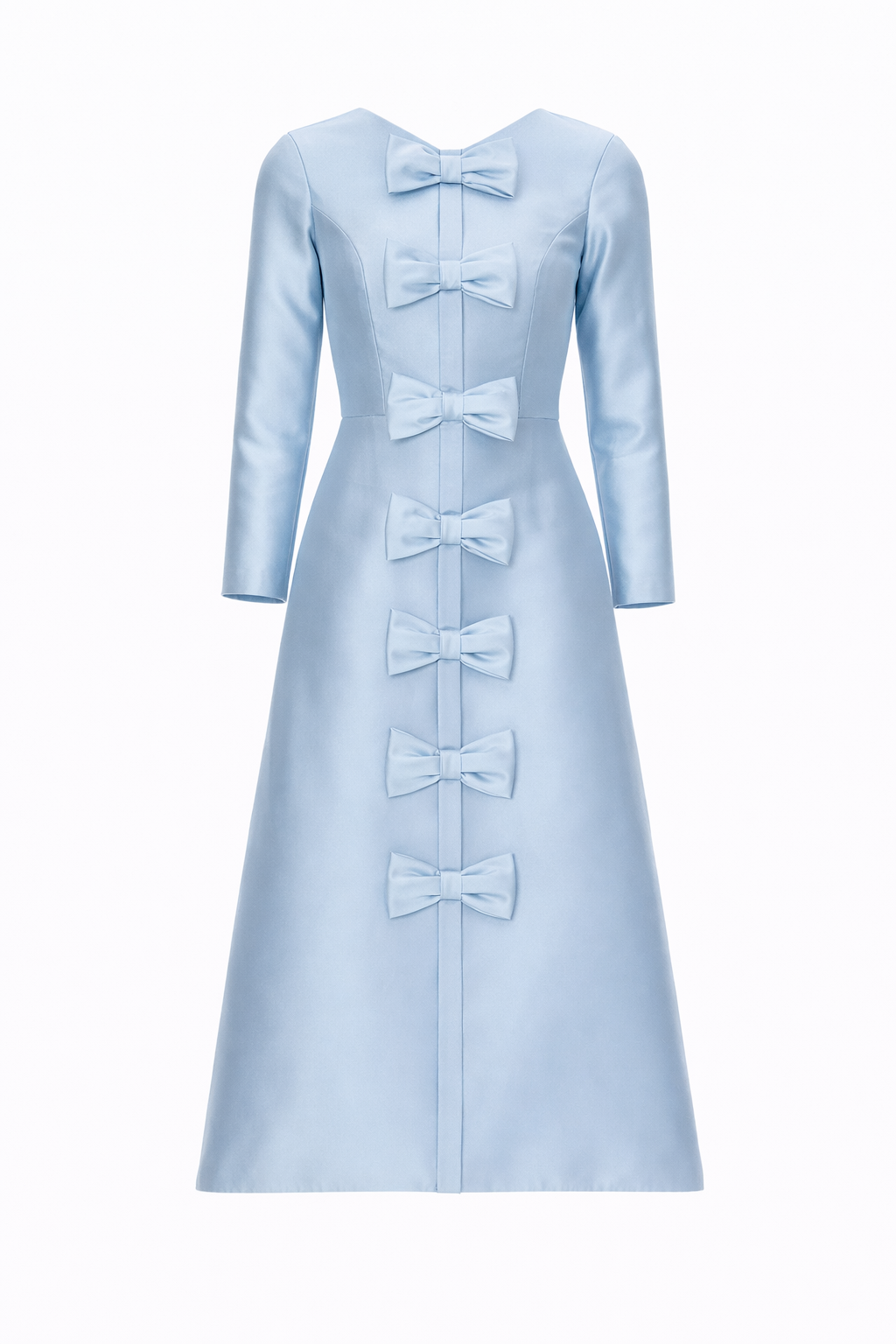 Valentina Silk and Wool Midi Dress