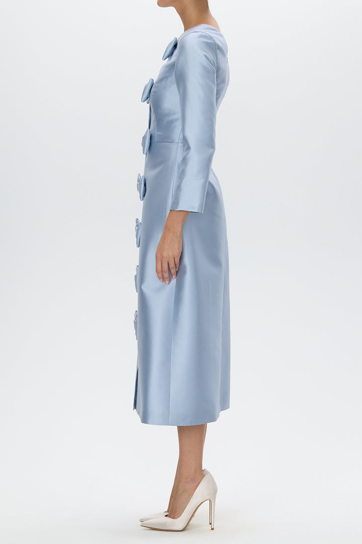Valentina Silk and Wool Midi Dress