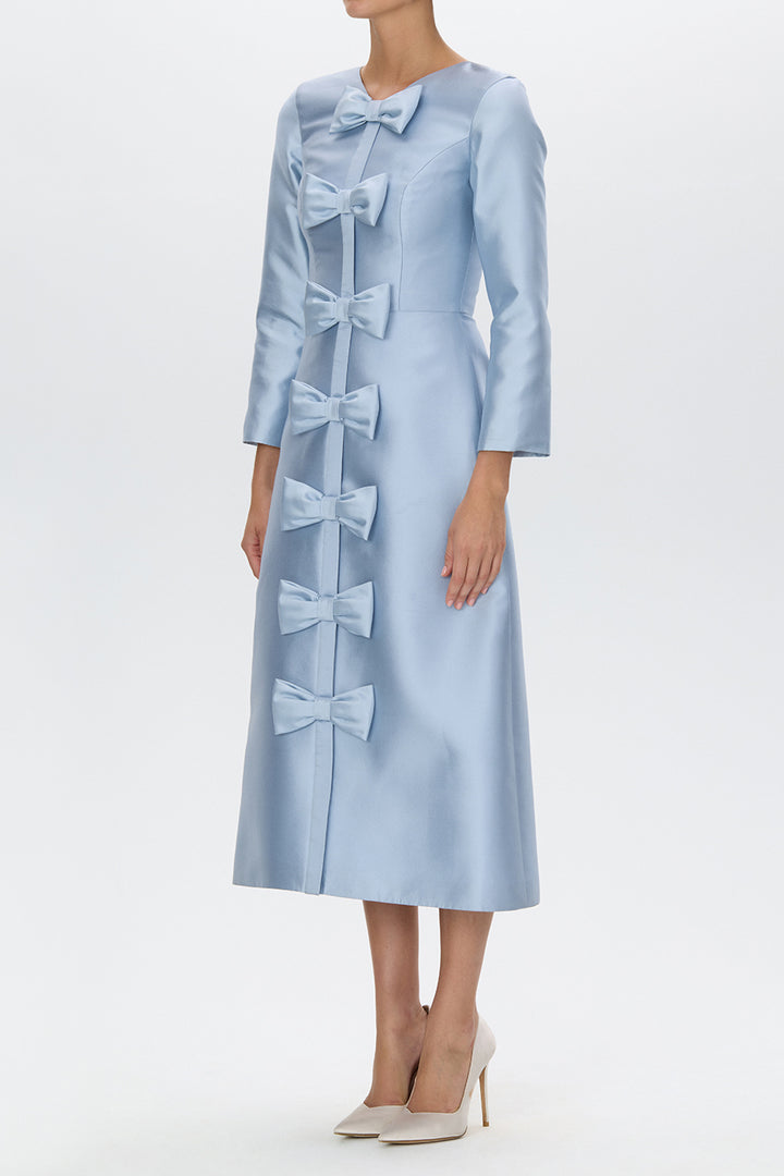 Valentina Silk and Wool Midi Dress