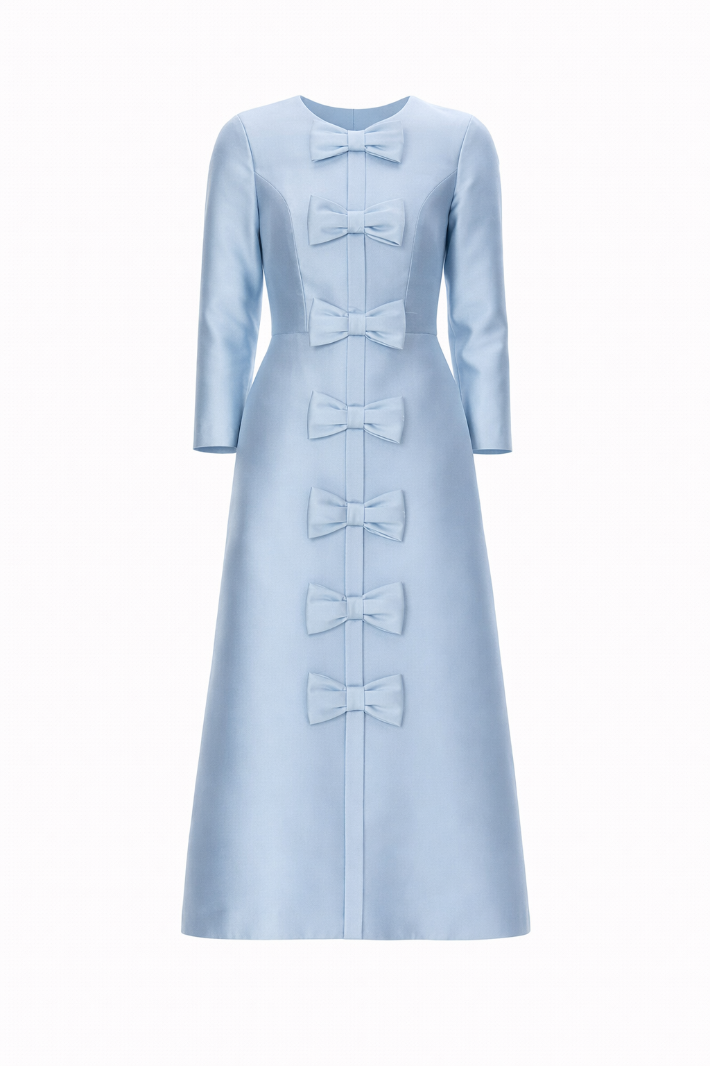 Valentina Silk and Wool Midi Dress