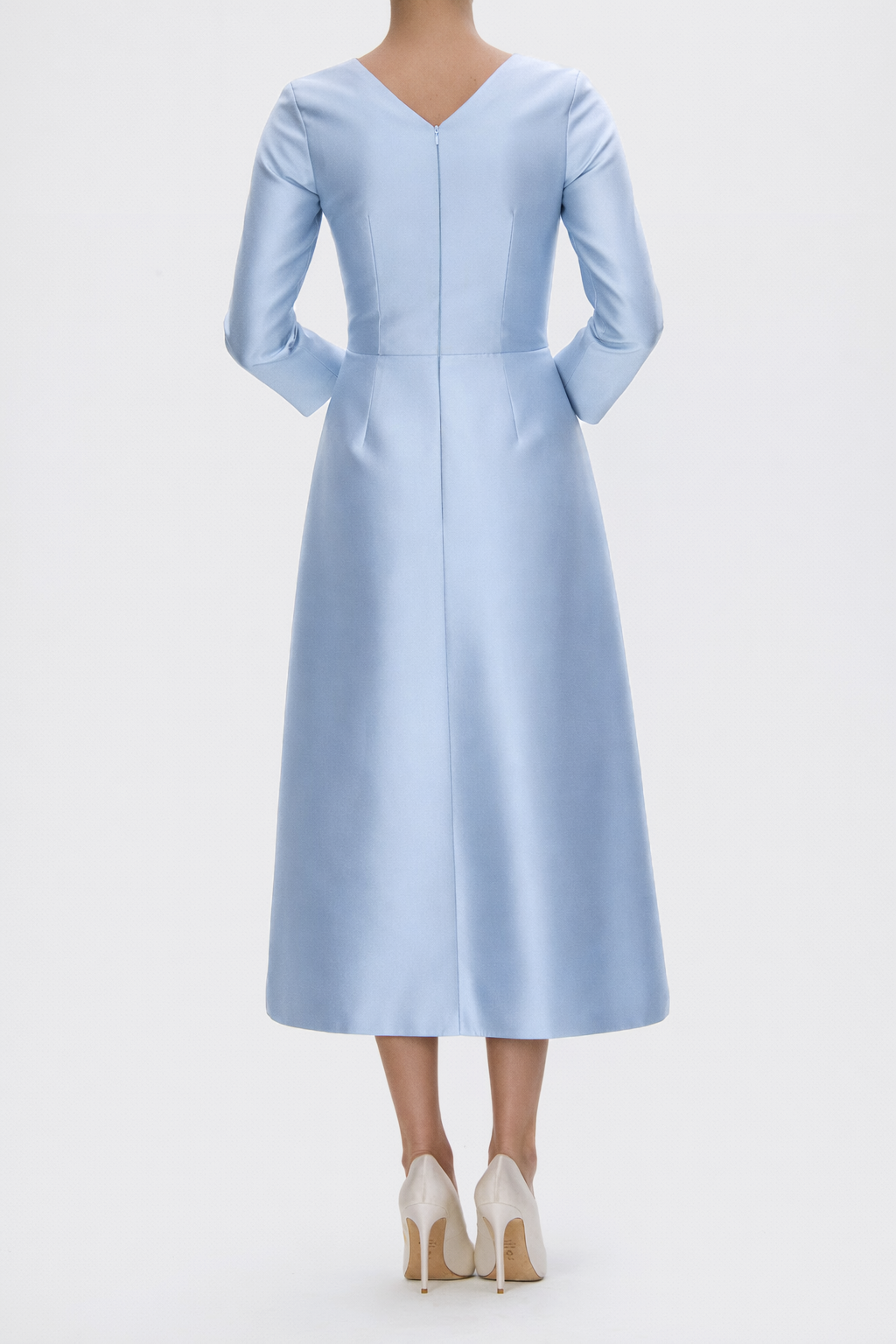 Valentina Silk and Wool Midi Dress