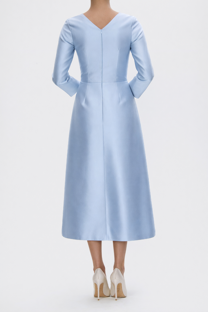 Valentina Silk and Wool Midi Dress