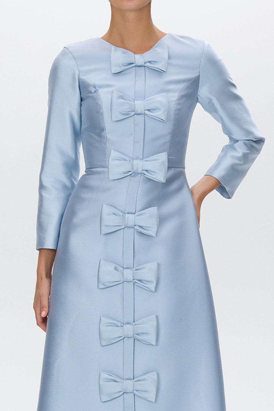 Valentina Silk and Wool Midi Dress