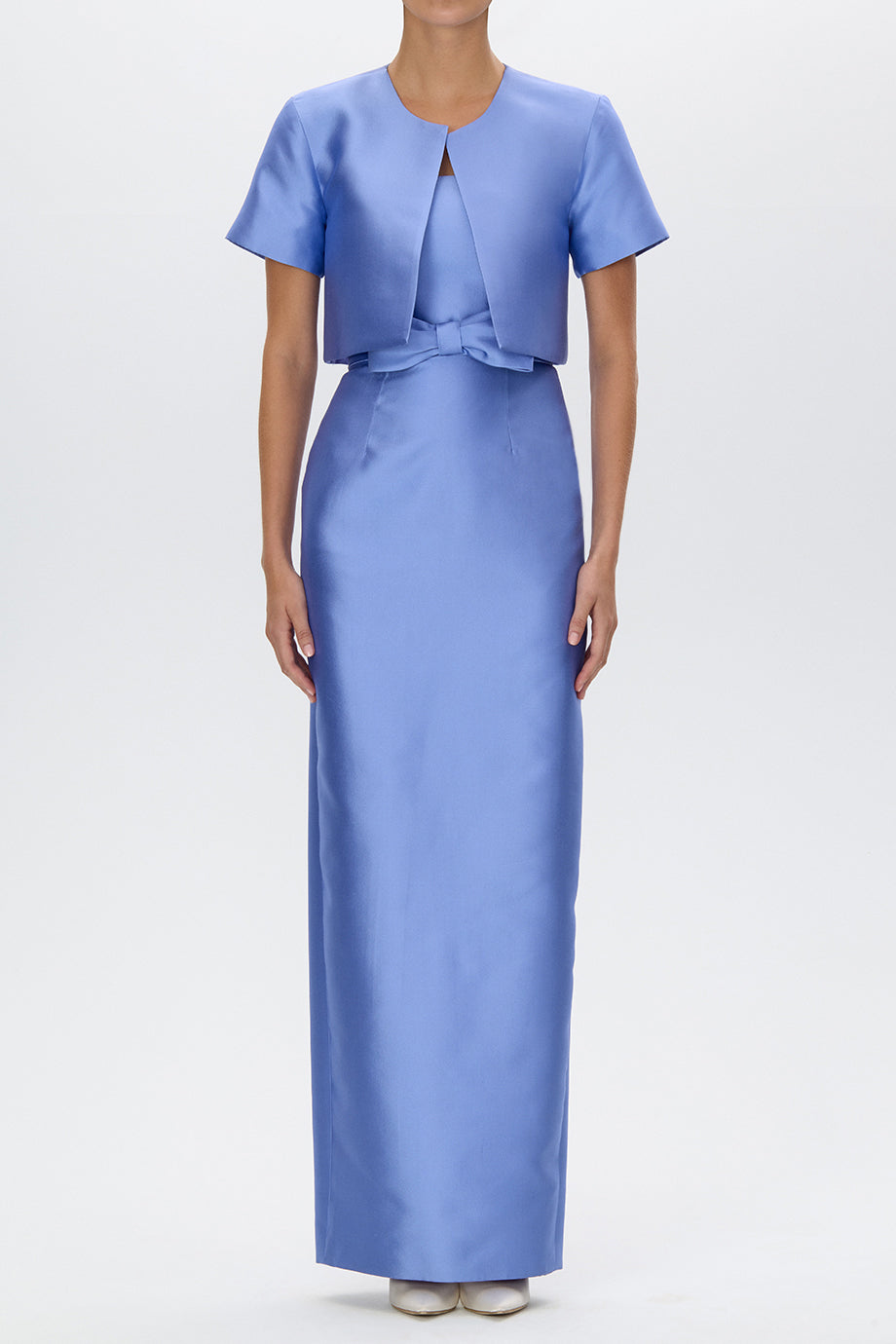 Audrey Silk and Wool Short Sleeve Jacket