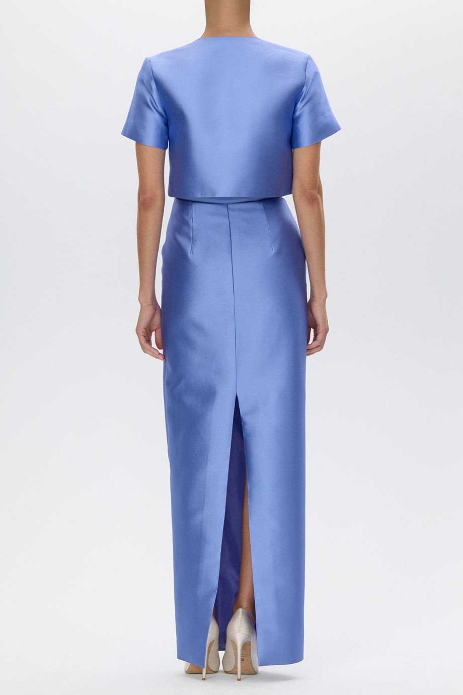 Audrey Silk and Wool Short Sleeve Jacket