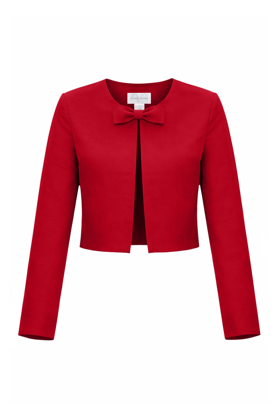 Emilie Silk Faille Bow Jacket