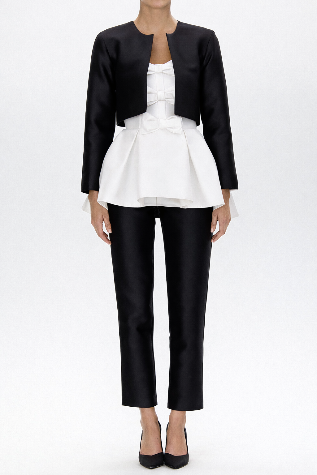 Carolyn Silk and Wool Long Sleeve Jacket