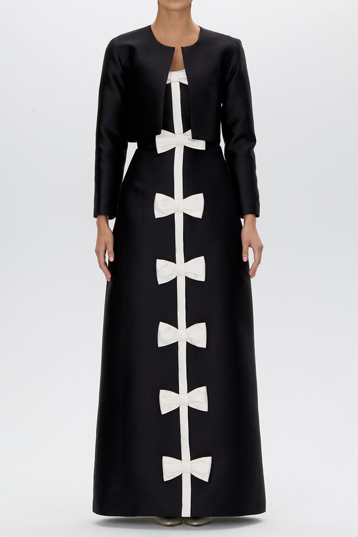 Carolyn Silk and Wool Long Sleeve Jacket